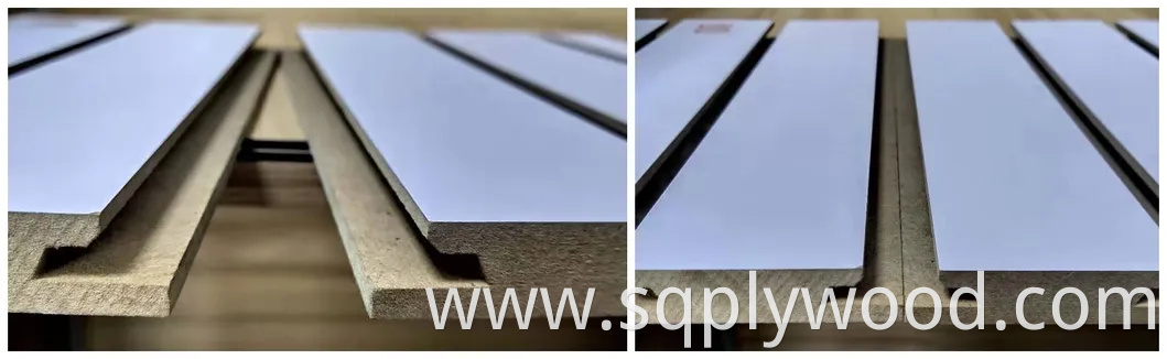 Melamine Grooved MDF Slot/Slatwall MDF for Display Furniture